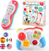 PLAY Baby Controller Toy - Bilingual Spanish & English Learning Toys, Pretend Video Game Controller & TV Remote Combo with Music and Light, Christ...